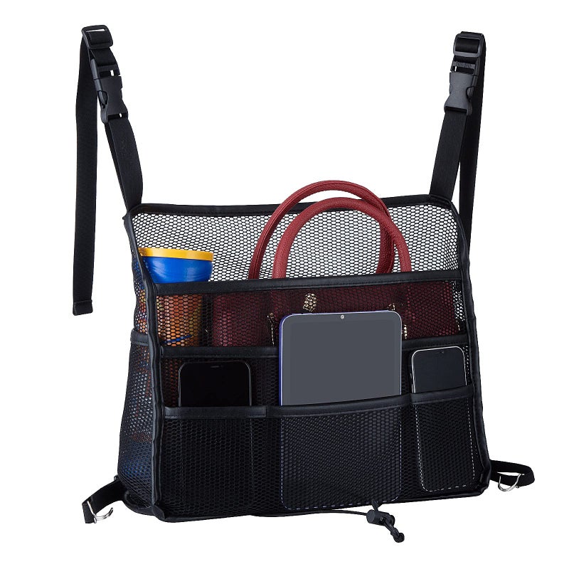 Eing Car Seat Back Organizer - Large Capacity Storage for Purses, Handbags & Kids' Items - Black - Image 1